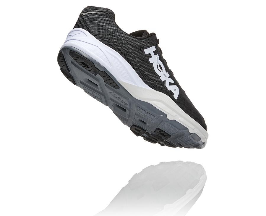 Zapatillas Running Hoka One One Hombre - Evo Carbon Rocket - Negras/Blancas - XGM576493